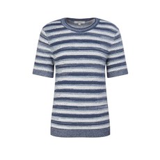 헤지스 여성용 멀티 스트라이프 반팔 풀오버