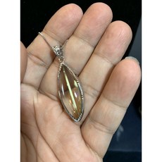 頂級白底全淨體一線版鈦晶 s925銀框（附隨意鍊）, 1個