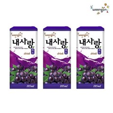 웅진내사랑185ml 48팩 포도 ang+314Lv, 185ml