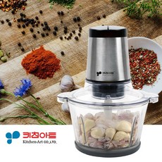 키친아트 2L 마늘박피기 만능다지기 마늘까는기계 마늘까기 고기분쇄기 마늘가는기계 유리초퍼 마늘믹서기 이유식, 본상품선택, 본상품선택, 1개