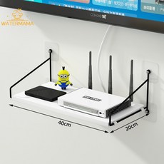 投影機支架床頭壁掛置物架免打孔托盤吊掛落地投影機放置台架子維, 升級款白色小號-黑架, 1個