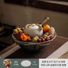 다용도 전기 핫플레이트 차주전자 스토브 곤로 화로 가열판 플레이트 실험실 산업용 핫 열판, 1. 901mL-1L, 7. 가마 변경 아쿠아마린 + 백단 찻주전자