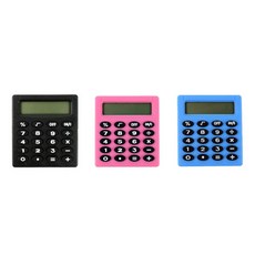 휴대용 미니 계산기 칼라 주머니 전자계산기 소형, 블랙