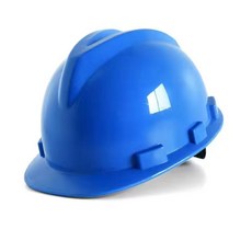 台灣出貨 玻璃鋼安全帽 工地施工建築工程領導加厚透氣定製印字國標男頭盔夏, 加厚型（藍色）, 1個