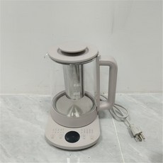 出口跨境110V-220V多功能煮茶器玻璃全自動煎藥壺熬藥養生壺煲, 灰色E08養生壺帶茶漏:110V美規臺灣插頭
