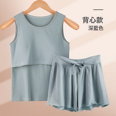 DFMEI 純棉月子服夏裝哺乳短袖夏季薄款孕婦睡衣套裝女產後家居服餵奶