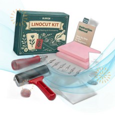 Bluvizo 블루비조 고무판화 린노컷 프린트 스탬프 제작 키트 조각 도구 TL