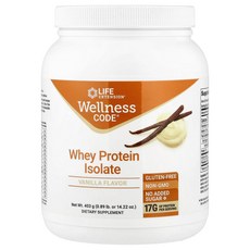 라이프익스텐션 Wellness Code 분리유청단백질 바닐라 403g(0.89lb), 1개, 403g