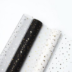 星月紗一整套批髮燙金包裝網紗包花材料黑紗白紗花藝花材批髮專用 F－, 星月紗黑色+白色2款