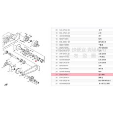 YAMAHA 山葉 原廠 壓力彈簧 BWS GTR 125 FI 傳動大彈簧, 1個