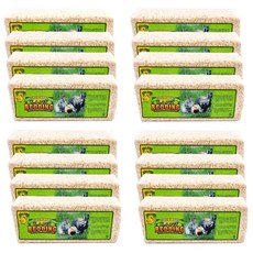 K.J.PET 소나무 베딩 햄스터 고슴도치 앵무새 톱밥 바닥제, 16개