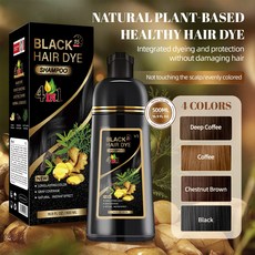 식물성 거품이 마일드하고 자극 없는 블랙 컨실러 염색 크림, 1개, coffee