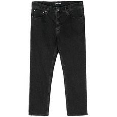 저스트까발리 슬림 핏 크롭 진