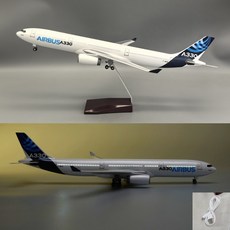 에어버스 하우스 도장 A330-300 비행기 항공기 모형 다이캐스트 1:135, 고급형(소리인식 LED조명)