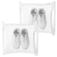 Lnngub 드라이어 슈즈 홀더 2개 38.1 x 39.9cm(15 x 15.7인치) 신발 드라이어 백 대형 벌집 메시 백 지퍼와 스트랩 포함 재사용 가능한 드라이 메시, Lnngub 드라이어 슈즈 홀더 2개, 38.1 x 3