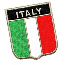ONCEX 이탈리아 국기 패치 국가 군사 전술 로고 바느질 다림질 자수 아플리케 배지 사인 액세서리 DIY 의류 의상 (6.6 x 5.8cm(2.6 2.3인치)) 229519, ONCEX 이탈리아 국기 패치 국가 군사 전술 로고 바