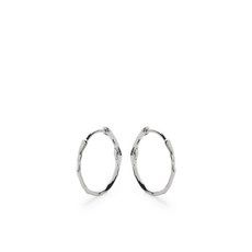모니카비나더 사이렌 14K 화이트 골드 스몰 후프 이어링