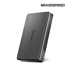 무브스피드 20W 맥세이프 무선 충전 보조배터리 10000mAh W10, 티타늄 그레이, 10000GB