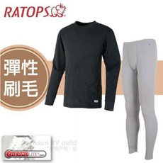 RATOPS 瑞多仕 男款長刷毛保暖內衣褲套組 Thermolite
