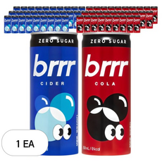 부르르 제로콜라 250ml 30p + 제로사이다 250ml 30p, 1세트