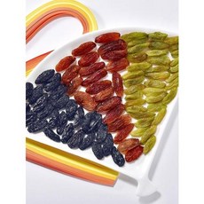 건포도 대용량 1키로 4색4맛 혼합 포도 말랭이 JIKTEM BJ5042315, 그린 500g  약 3cm, 1개
