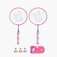 은성 스포츠 패밀리 배드민턴 라켓+ 셔틀콕+ 풀커버, 1세트, Z02324(핑크)