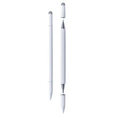 WEET 電容筆 磁吸三合一觸控筆 可吸附平板電容筆 適用於ipad蘋果手機手寫電容筆, 白色【可吸附平板】, 1個