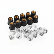 오토바이 앞유리 볼트 나사 너트 패스너 키트 야마하 NMAX 125 2015-2023 5mm 개