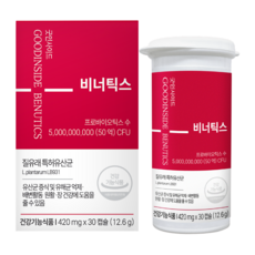 비너틱스 유산균 질 유래 유산균 프로바이오틱스, 1박스, 30정