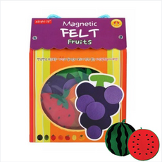 자석나라 펠트자석 과일 자석놀이 세트 자석교구 유아 학습 어린이집 교구, 1개, 10피스