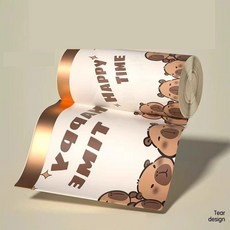 가정용 두꺼운 쓰레기봉투 대용량 조임끈 리필형, 1. 1롤 카바숑 조임끈