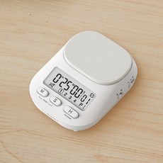드레텍 스톱워치 공부타이머 뽀모도로타이머, 1개, 화이트