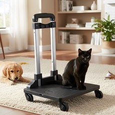 퍼피허그 펫 트롤리 캐리어 접이식 카트 손수레 휴대용 5바퀴