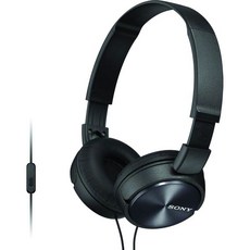 소니 MDR-ZX310AP 엑스트라 베이스 유선 온이어 헤드폰 (마이크 포함) - 블랙 (리퍼비시), Black_Standard Packaging
