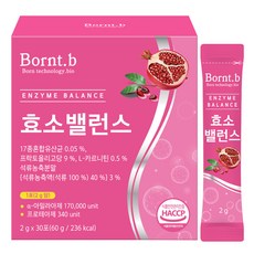 본트비 효소 밸런스 석류맛, 60g, 1박스