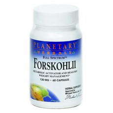 PLANETARY HERBALS 毛喉鞘蕊花膠囊 130mg, 1個, 60 件