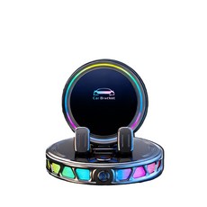 AI智能電動支架 360°旋轉調節 橫豎屏可用 無線充電, 曜石黑, AI智能電動支架  真空防滑支架 超級無線充 炫酷氛圍燈 越野級穩固  橫豎屏可用 2026旗艦頂配 電動夾緊 無線超充  360° 旋轉調節 可橫屏豎屏