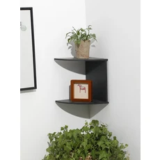 2/4/5 레이어 나무 코너 선반 Burlywood 스토리지 Boho 홈 인테리어 부동 벽 주최자 룸 Decors 미적, 01 corner shelf MS6770