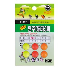 해동 HF-197 원형 연주찌 발포수지/학공치/송어, 10호, 1개