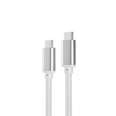 니케 C to C PD 고속 충전 패브릭 케이블, 1개, 화이트, 3m