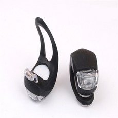 자전거 LED 라이트 소형 전조등 후미등 야간 안전등 USB 충전 사이클링 MTB 로드, 2P-검정