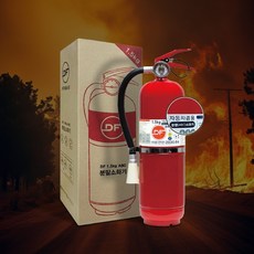 DF 분말 ABC 자동차겸용 차량용 소화기 1.5kg 실내 가정용소화기, 소화기+거치대, 소화기+거치대