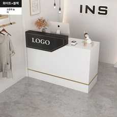 카운터 안내데스크 매장 인포데스크 리셉션 인테리어 계산대 병원 식당 업소용 캐셔 접수대 책상 미용실 프론트, 젠틀맨 블랙 오른쪽높음