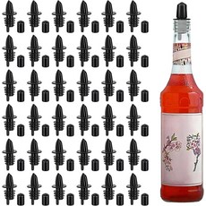 36개의 PCS 병따개와 고무따개 먼지 뚜껑 커버 시럽따개는 플라스틱 주류 병따개를 뚜껑으로 덮습니다36개의