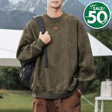 킹앤조이 레이트 스웨이드 라운드넥 맨투맨(남여공용)