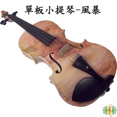 彩繪小提琴 - 風暴雲杉單板 烏木配件 (贈 琴盒 琴架 楓木肩墊 筱崎教材) - 網音樂城, 1個