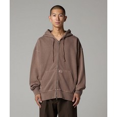 매장정품 디키즈 DICKIES 가먼트 다이드 베이직 후드 집업 Brown DIKU252LRZH001BR 146307