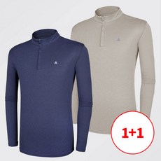 【Stylang】(1+1)本能男士舒適拉鍊T卹/粗布/大碼/登山服/工作服