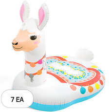 인텍스 큐트 라마 라이드온 튜브 57564, 혼합색상, 7개