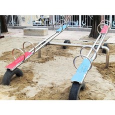 월드스포츠산업 야외 공원 놀이터 시소 8인 WD-H-19B
